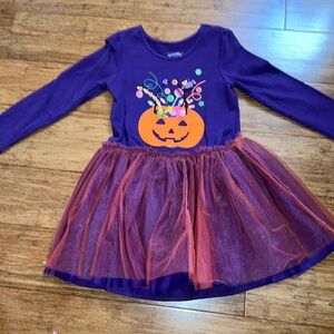 Marmellata girls purple pumpkin tulle dress size 6 EUC